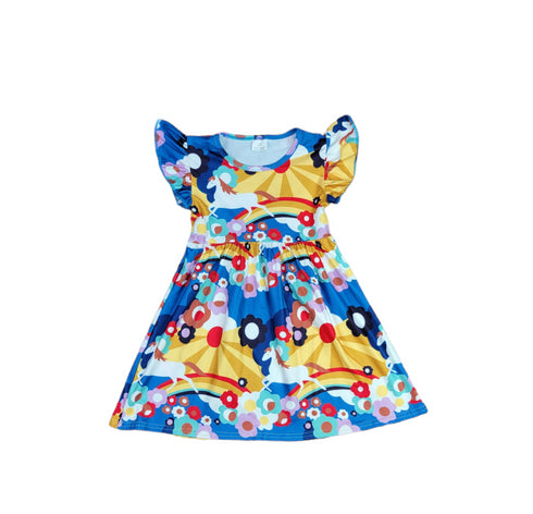 painted-horse-long-flutter-milk-silk-dress Great Lakes kids - Sophia's Style-2